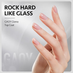 GAOY Gel Top Coat Set matte finish application on nails