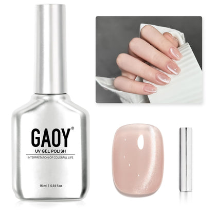 GAOY Glassy Cat Eye Gel Nail Polish 16ml bottle front view