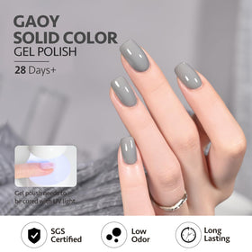 GAOY Gray Gel Nail Polish packaging