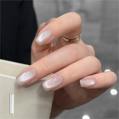 GAOY Gray Glassy Cat Eye Gel Nail Polish 16ml front view