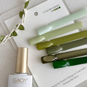 GAOY Green Cat Eye Gel Nail Polish Set packaging