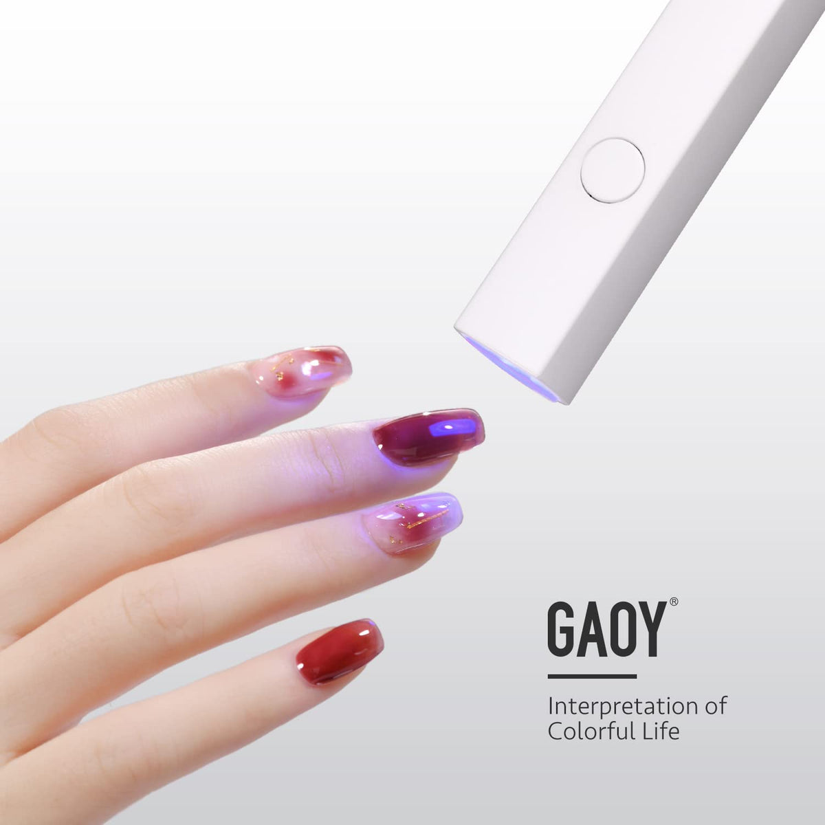 GAOY Handheld UV Light for Gel Nails lifestyle scene