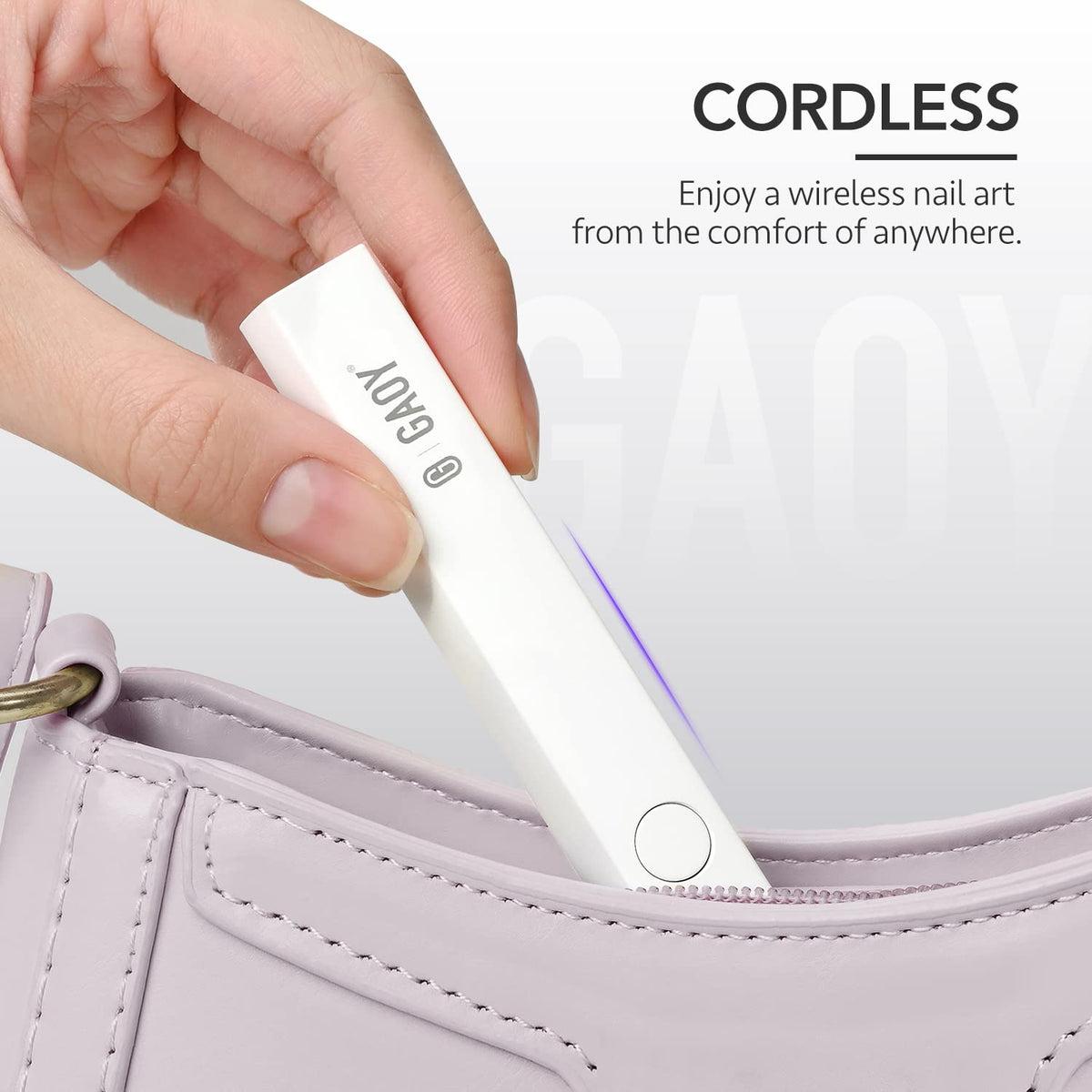 GAOY Handheld UV Light for Gel Nails packaging