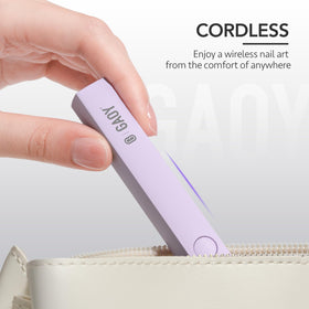 GAOY Handheld UV Light in use during a nail art session