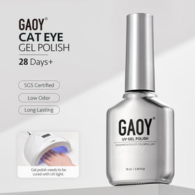 GAOY Jelly Cat Eye Gel Nail Polish 16ml with UV light curing process