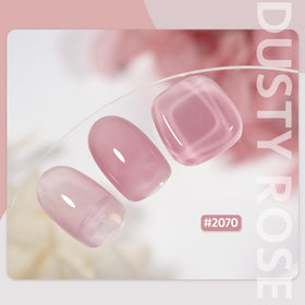 GAOY Jelly Gel Nail Polish 16ml Dusty Rose bottle side view
