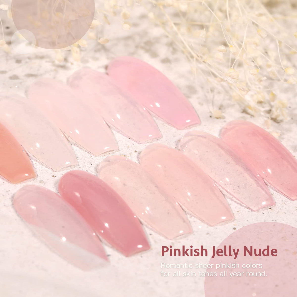 GAOY Jelly Gel Nail Polish packaging and contents overview