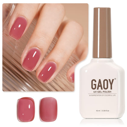 GAOY Jelly Nude Gel Nail Polish 16ml bottle front view