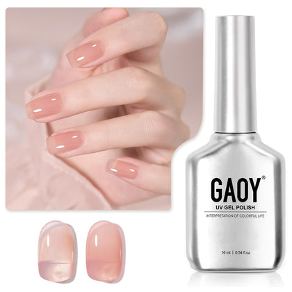 GAOY Jelly Nude Gel Nail Polish 16ml bottle front view