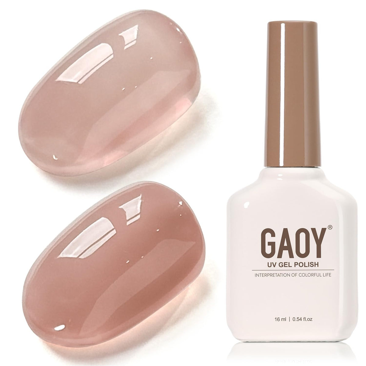 GAOY Jelly Nude Gel Nail Polish 16ml front view