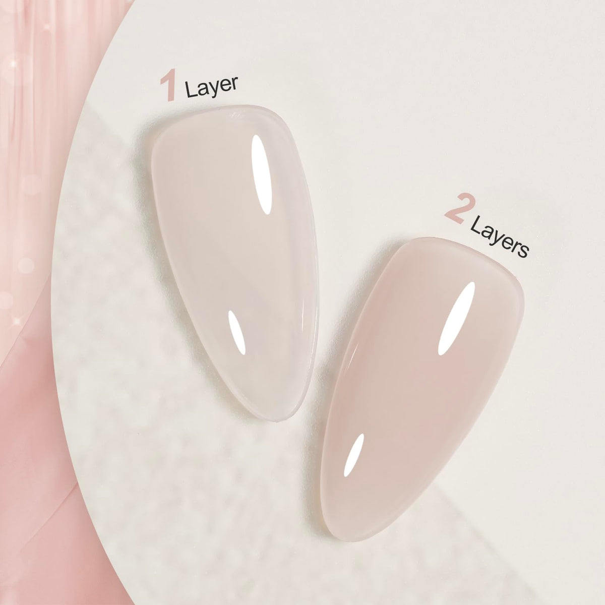 GAOY Jelly Nude Gel Nail Polish 16ml Milk Tea bottle with cap