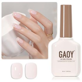 GAOY Jelly Nude Gel Nail Polish 16ml sheer pink bottle front view