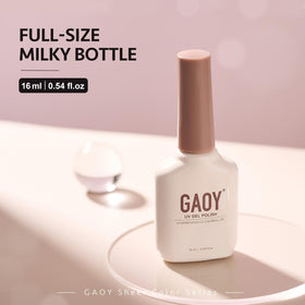 GAOY Jelly Nude Gel Nail Polish 16ml sheer pink packaging