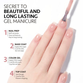 GAOY Jelly Nude Gel Nail Polish 16ml sheer rose pink in packaging