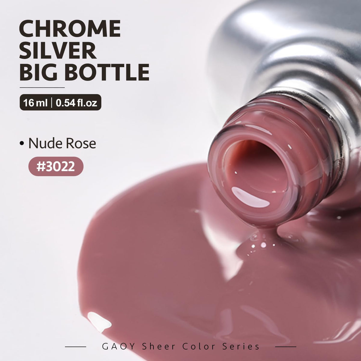 GAOY Jelly Nude Pink Gel Nail Polish packaging details
