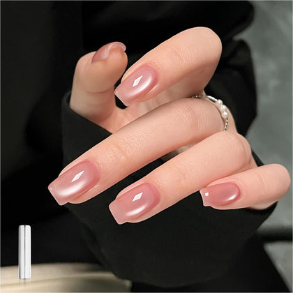 GAOY Jelly Pink Cat Eye Gel Nail Polish 16ml front view