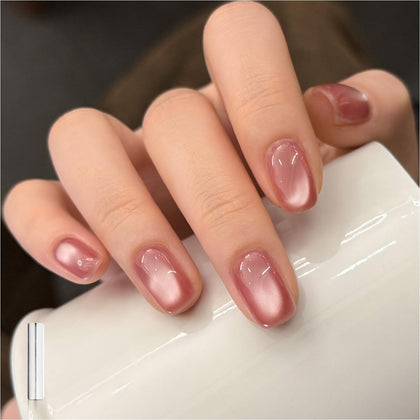 GAOY Jelly Pink Cat Eye Gel Nail Polish 16ml front view