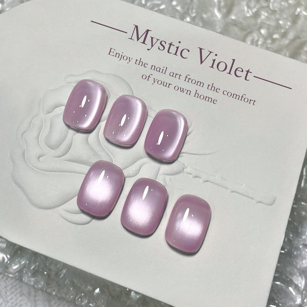 GAOY Jelly Purple Cat Eye Gel Nail Polish packaging