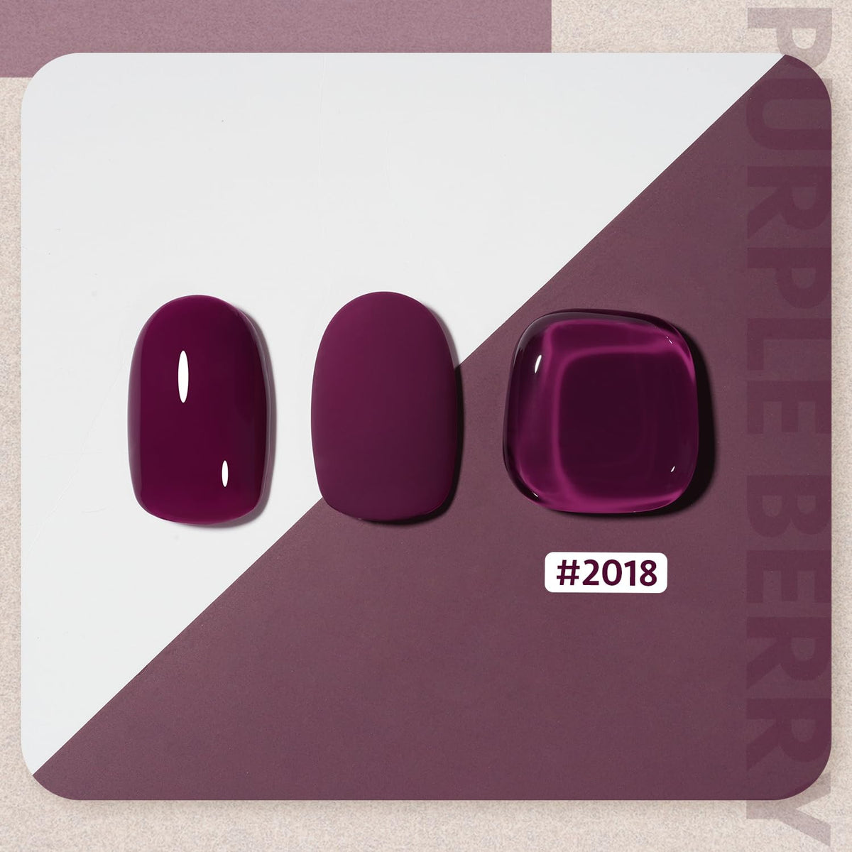 GAOY Jelly Purple Gel Nail Polish 16ml bottle with cap
