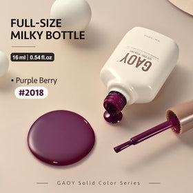 GAOY Jelly Purple Gel Nail Polish with UV lamp