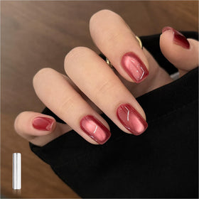 GAOY Jelly Red Cat Eye Gel Nail Polish 16ml front view