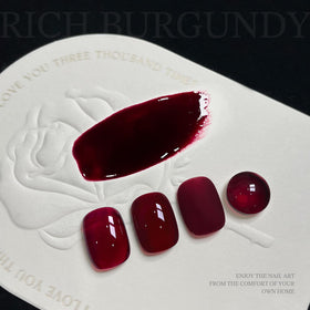 GAOY Jelly Red Gel Nail Polish with nail art tools