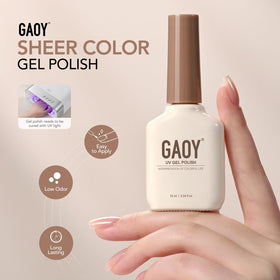 GAOY Jelly White Gel Nail Polish packaging details