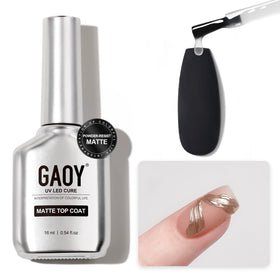 GAOY Matte Gel Top Coat 16ml front view with packaging