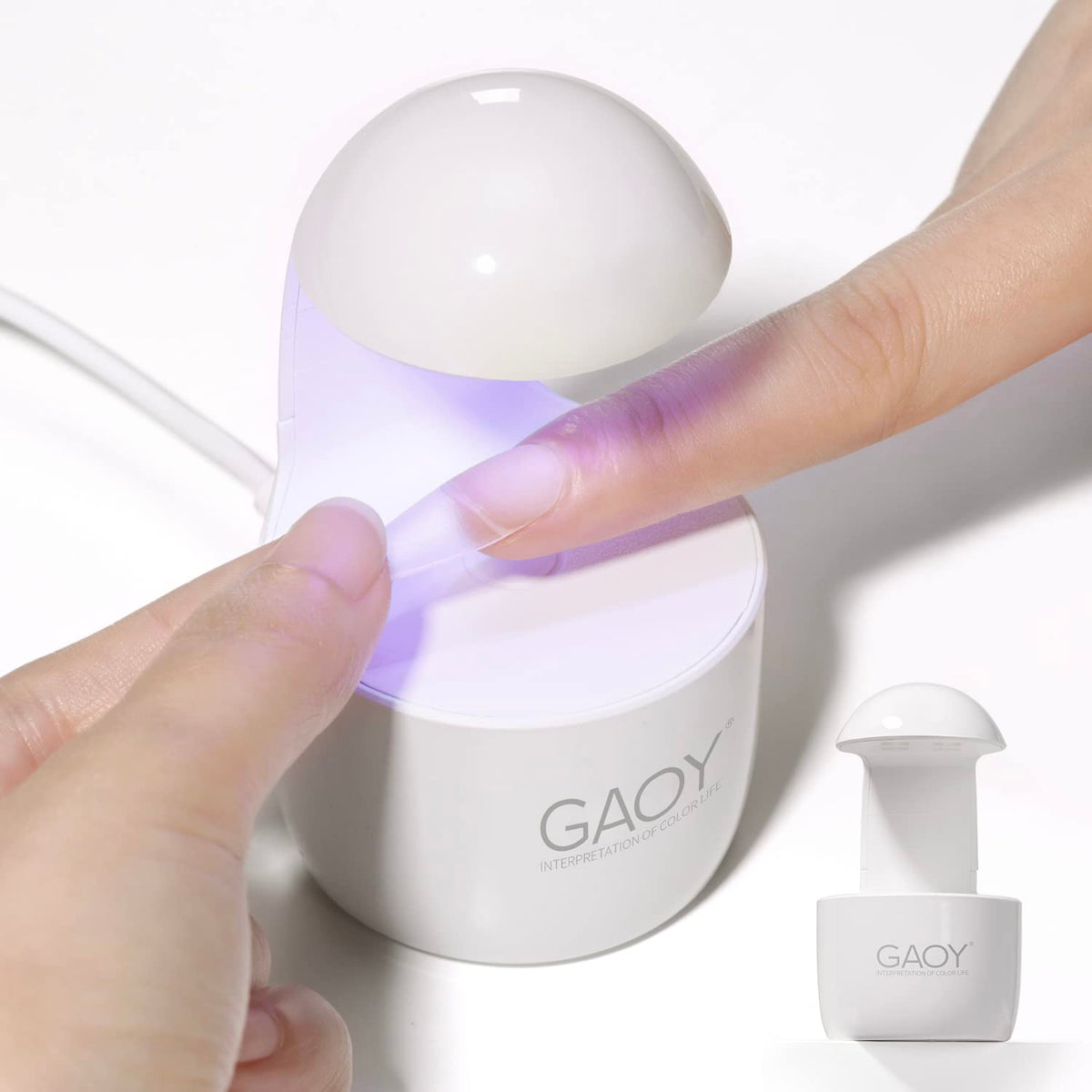 GAOY Mini UV Light for Gel Nails front view