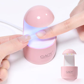 GAOY Mini UV Light for Gel Nails in pink, front view