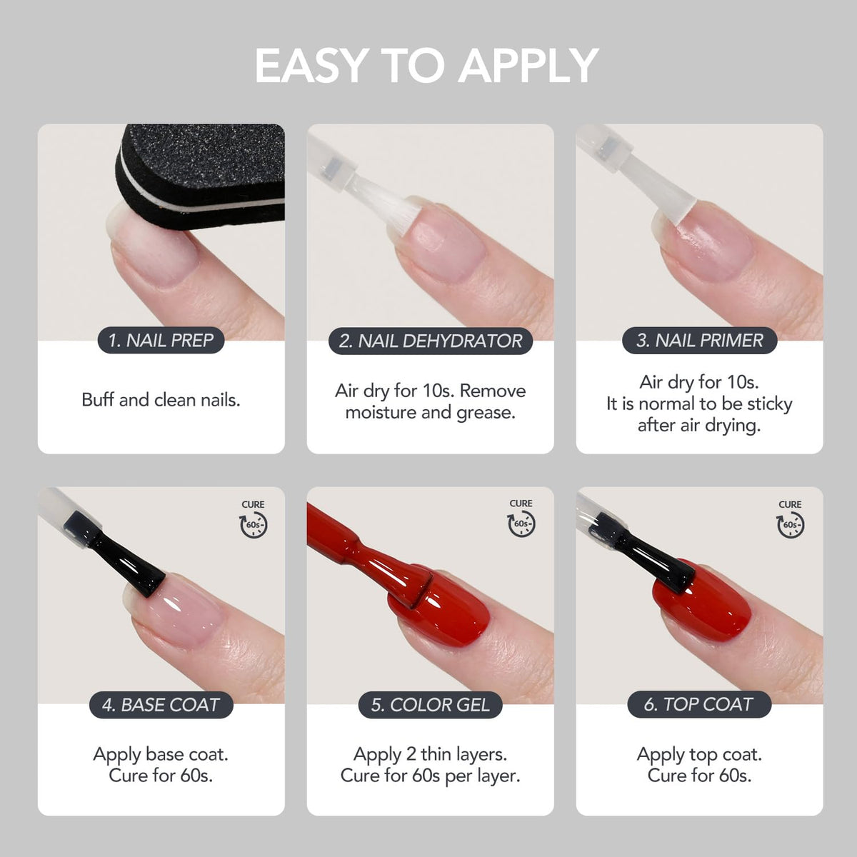 GAOY Nail Dehydrator 16ml on a nail care table