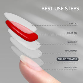 GAOY Nail Dehydrator 16ml with gel polish setup