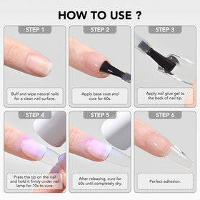GAOY Nail Glue Gel 16ml packaging and applicator