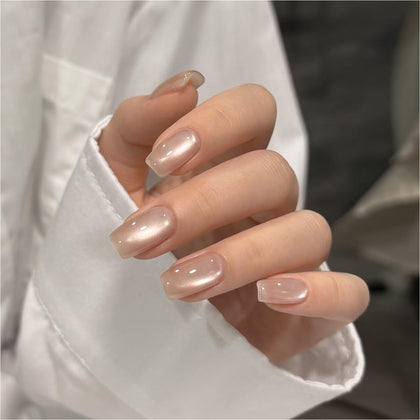GAOY Nude Glassy Cat Eye Gel Nail Polish 16ml bottle front view