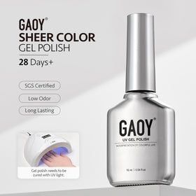 GAOY Nude Jelly Gel Nail Polish 16ml packaging