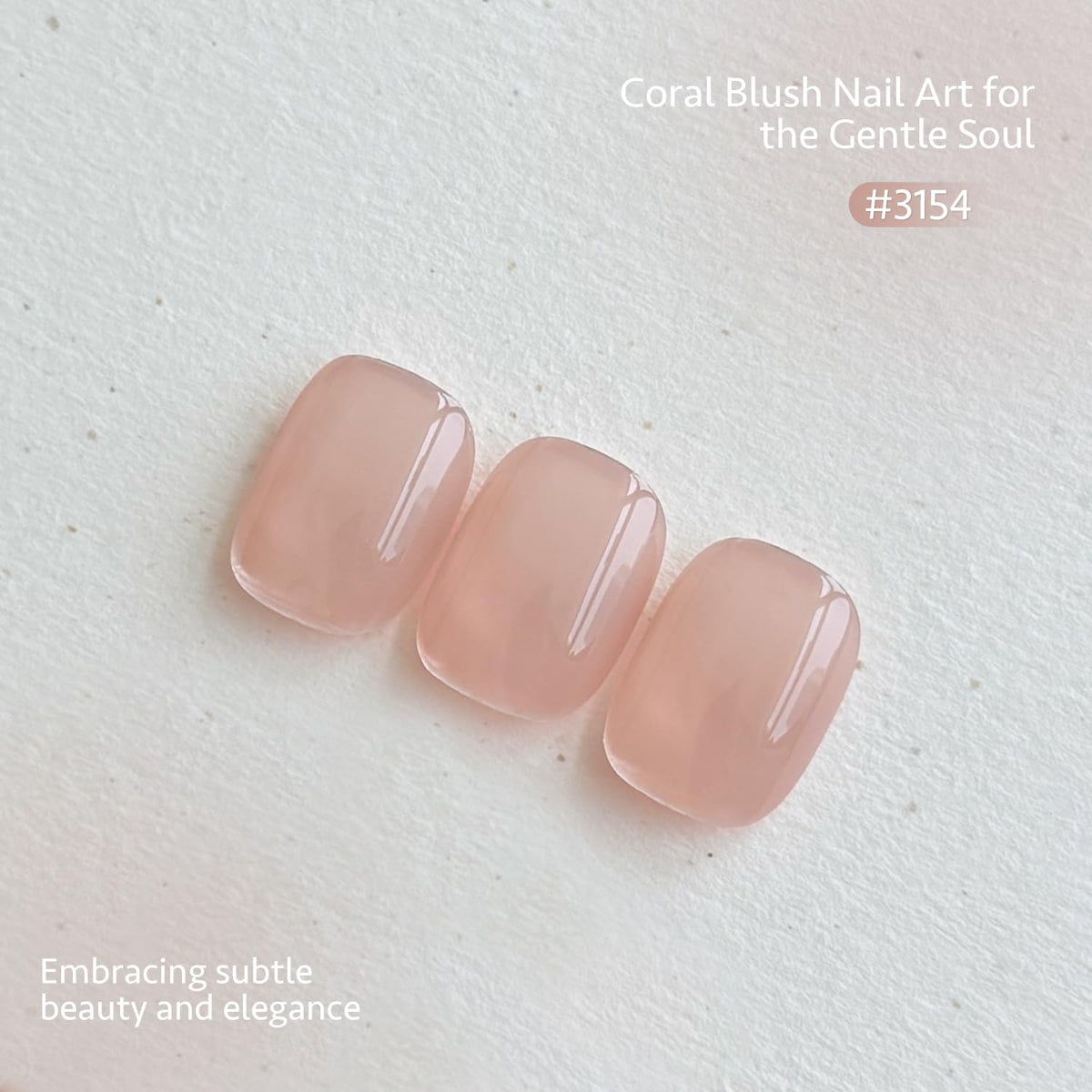 GAOY Nude Jelly Gel Nail Polish bottle with label