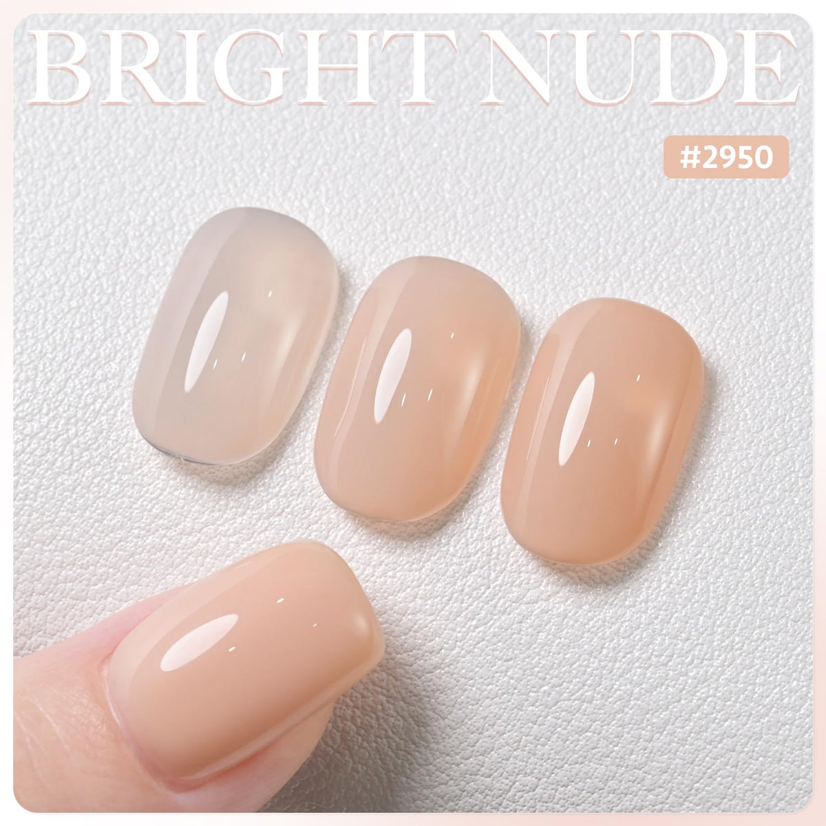 GAOY Nude Jelly Gel Nail Polish bottle with label