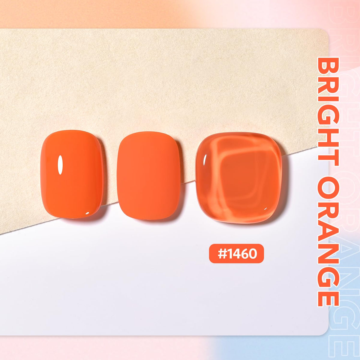 GAOY Orange Gel Nail Polish 16ml bottle with cap