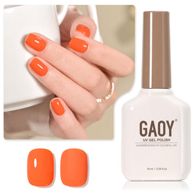 GAOY Orange Gel Nail Polish 16ml front view