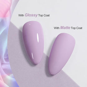 GAOY Pastel Gel Nail Polish 16ml Light Purple bottle with cap