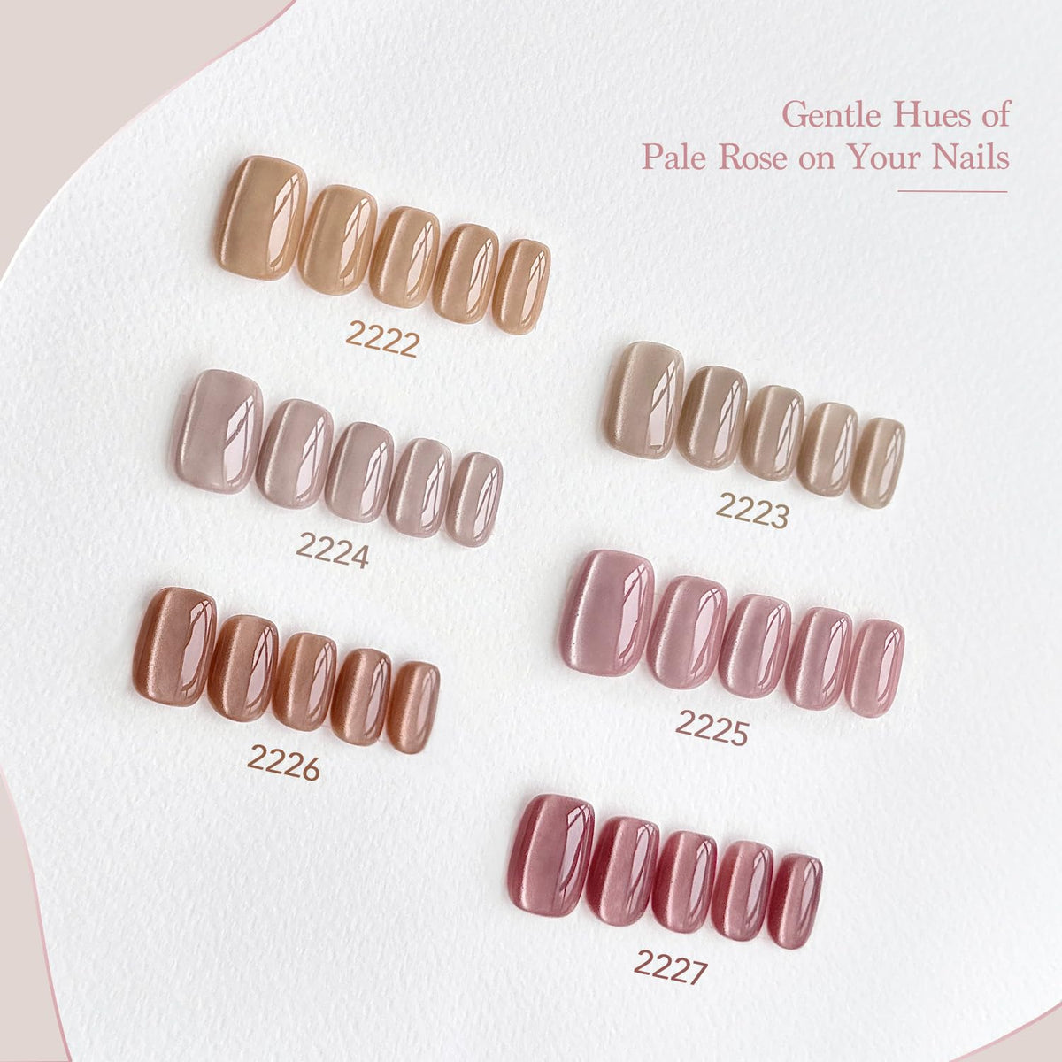 GAOY Pink Cat Eye Gel Nail Polish in use on nails