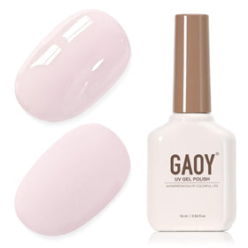 GAOY Pink Gel Nail Polish 16ml bottle front view