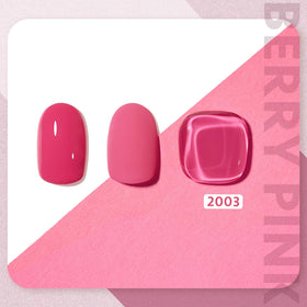 GAOY Pink Gel Nail Polish 16ml bottle side view