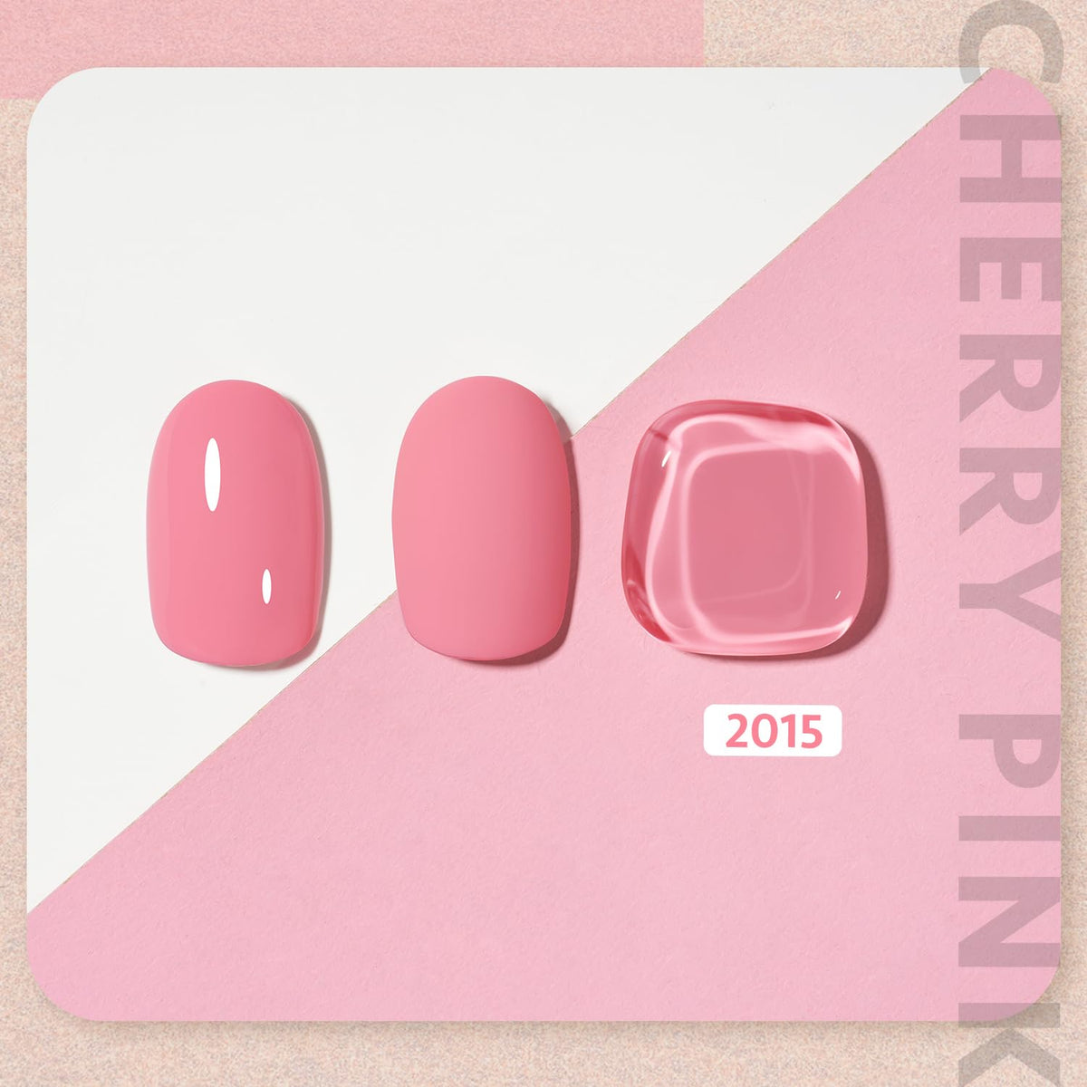 GAOY Pink Gel Nail Polish 16ml bottle with cap