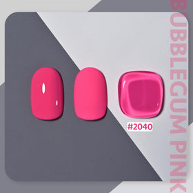 GAOY Pink Gel Nail Polish 16ml Bubblegum Pink bottle side view