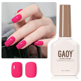 GAOY Pink Gel Nail Polish 16ml Bubblegum Pink front view