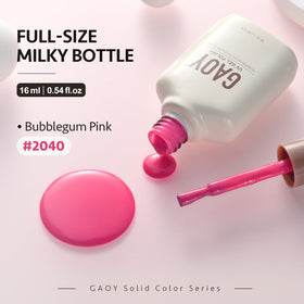 GAOY Pink Gel Nail Polish 16ml Bubblegum Pink packaging