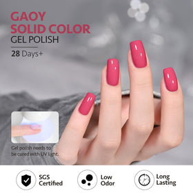 GAOY Pink Gel Nail Polish 16ml packaging