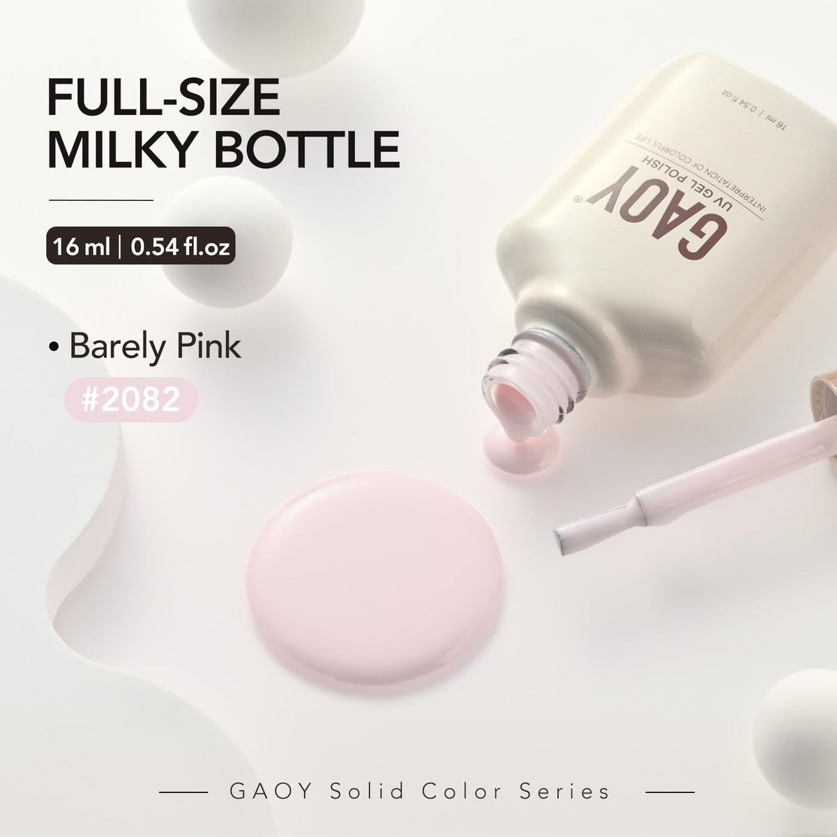 GAOY Pink Gel Nail Polish packaging details
