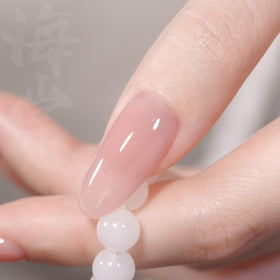 GAOY Pink Jelly Gel Nail Polish applied on nails